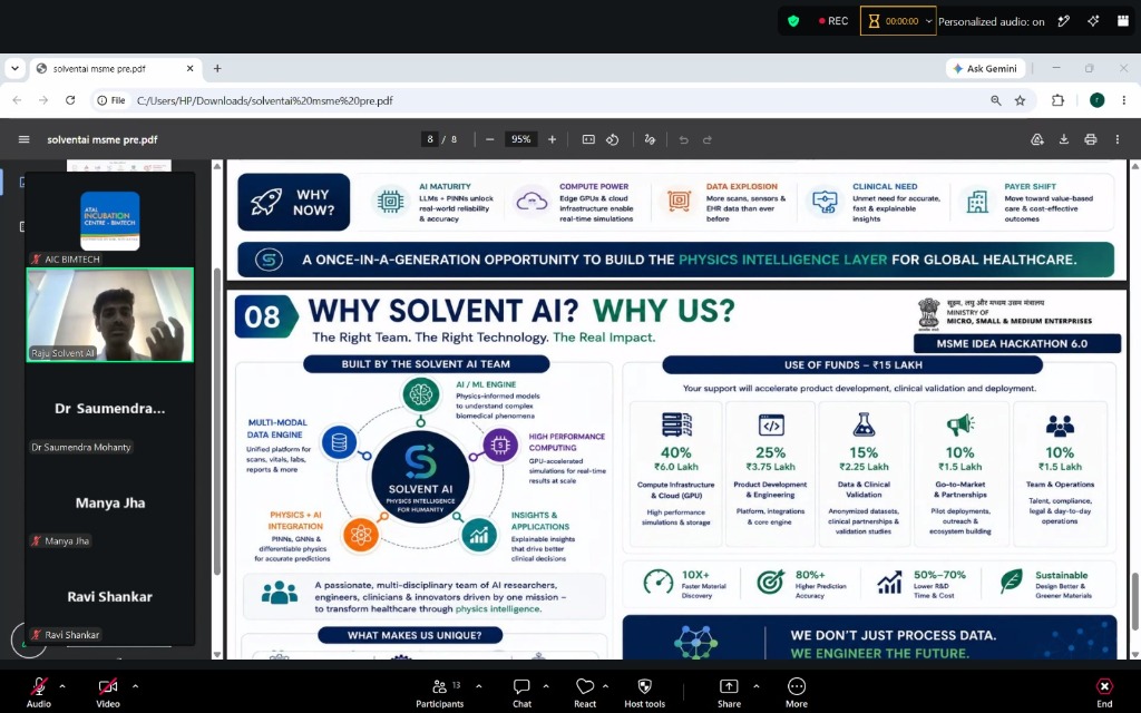 Solvent AI Presenting MSME Hackathon 6.0